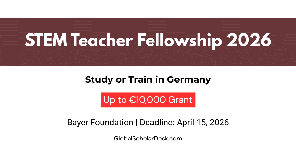Bayer Foundation STEM Teacher Fellowship 2026