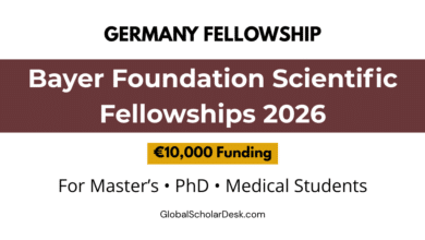 Bayer Foundation Scientific Fellowships 2026