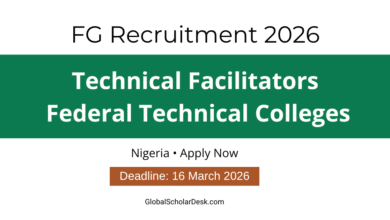FG Technical Facilitators Recruitment 2026