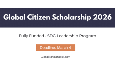Global Citizen Scholarship Program 2026