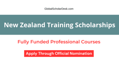 Manaaki New Zealand Short-Term Training Scholarships 2026