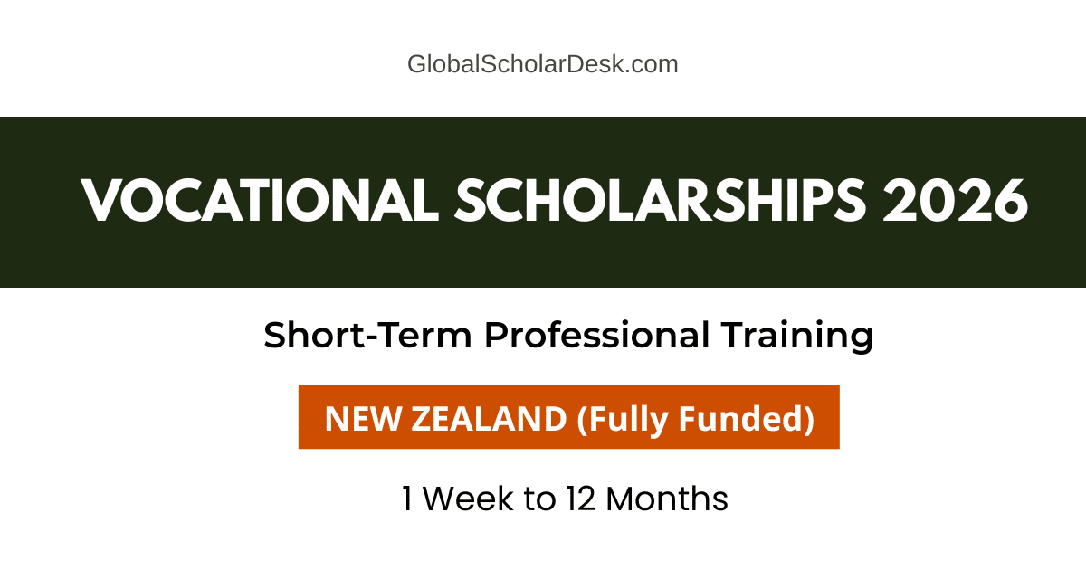 Manaaki Vocational Training Scholarships 2026