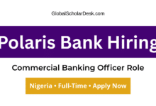 Polaris Bank Commercial Banking Officer Job 2026