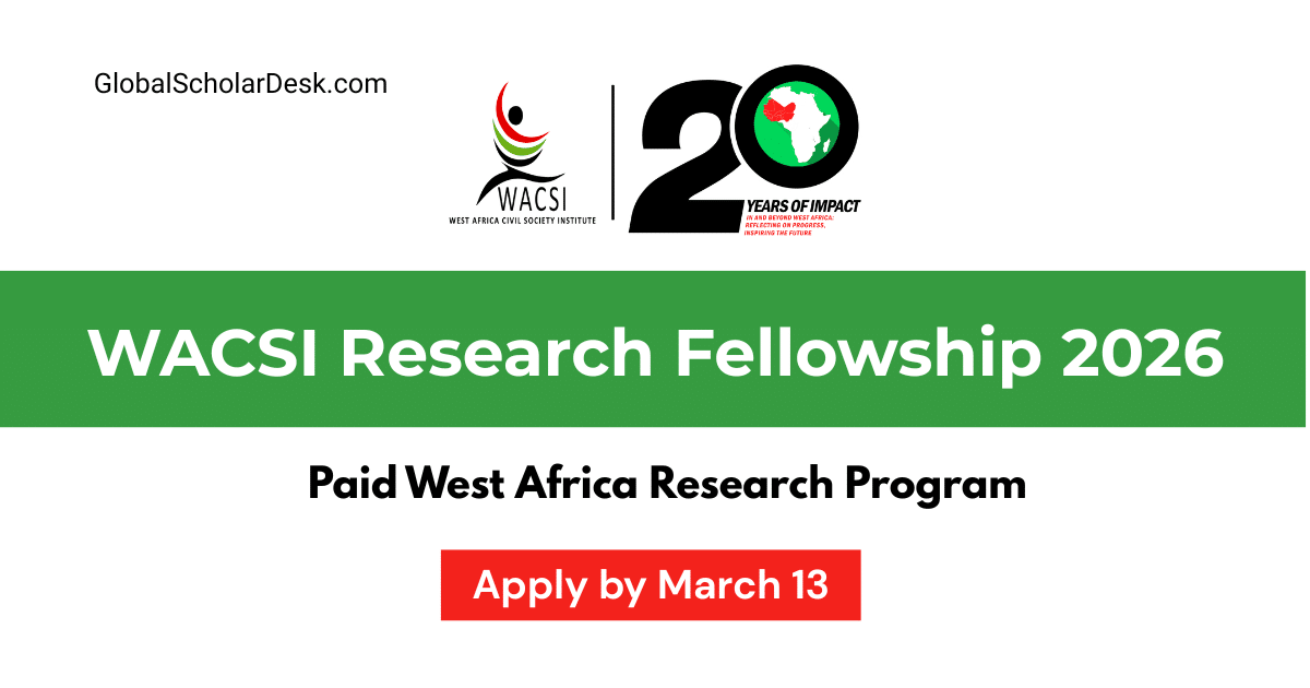 WACSI Research Fellowship 2026 Paid West Africa Research Program for Nigeria and Ghana