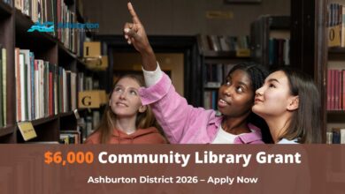 Community Library Grant 2026 Ashburton District Council New Zealand funding for books