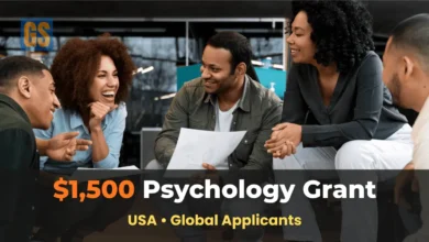 A diverse group of researchers in a professional discussion for the $1,500 Division 49 Group Psychology Grant in the USA.