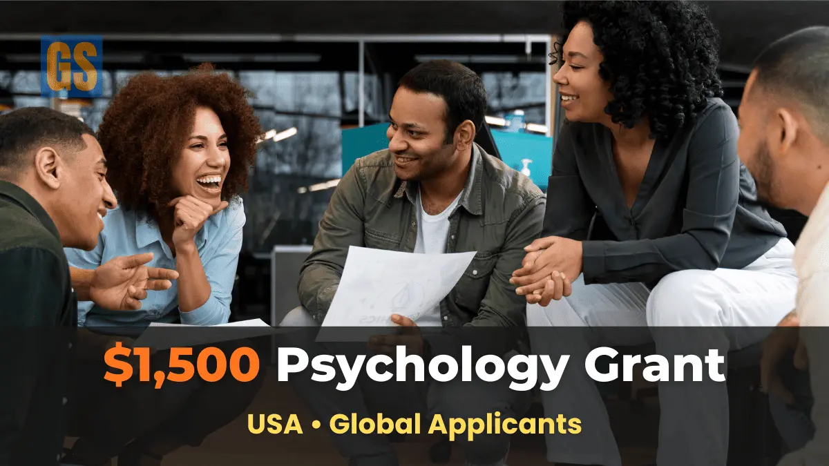 A diverse group of researchers in a professional discussion for the $1,500 Division 49 Group Psychology Grant in the USA.