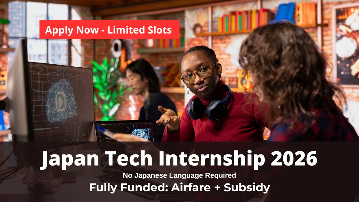 International software engineering interns collaborating in a Tokyo tech office for HENNGE Global Internship Program 2026