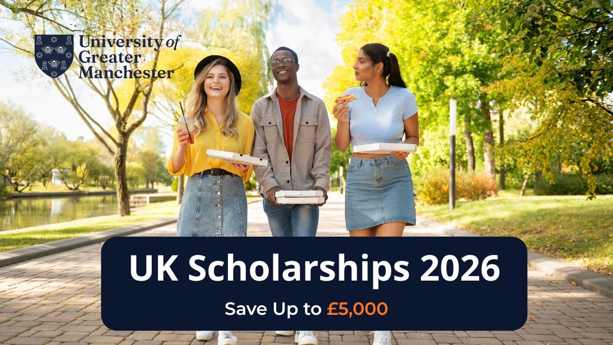 University of Greater Manchester International Excellence Scholarships 2026 tuition discount for African students