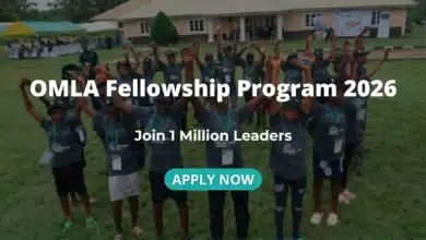 Diverse young African leaders representing the OMLA Fellowship Program 2026 for social innovation and sustainability.