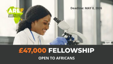 AREF Research Development Fellowship 2026 for African Researchers – £47,000 Grant Opportunity