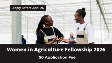 African woman scientist conducting research for the Women in Agriculture Leadership Program Fellowship 2026