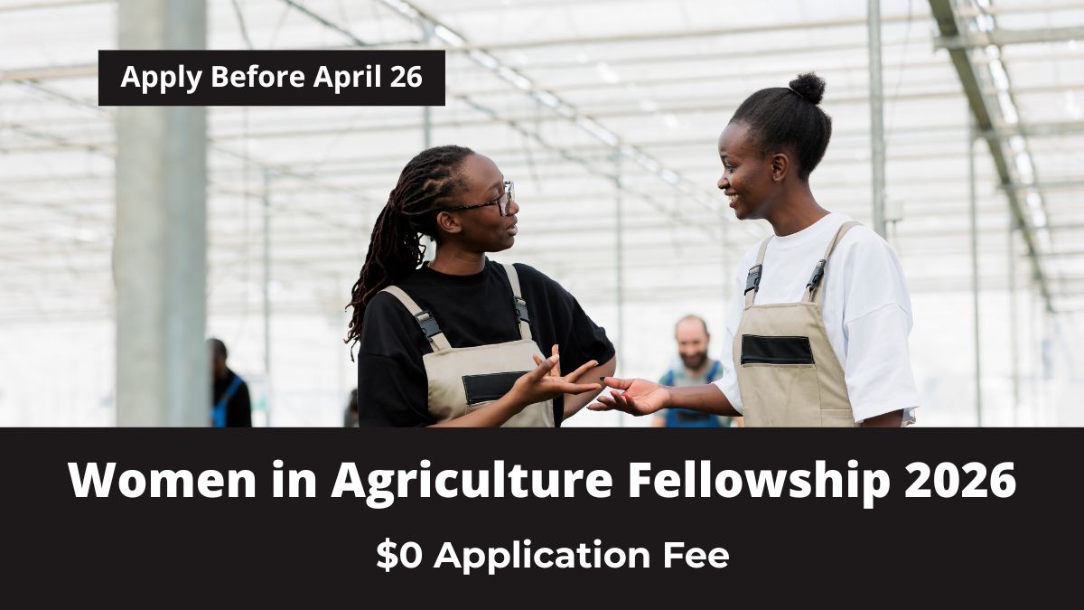 African woman scientist conducting research for the Women in Agriculture Leadership Program Fellowship 2026