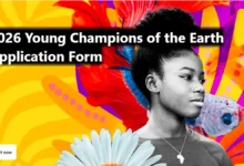 Young Champions of the Earth 2026 award banner featuring youth environmentalists and the $110,000 grant opportunity by UNEP.